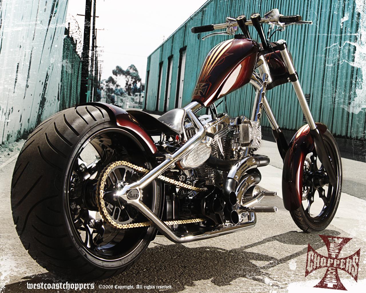 Choppers Wallpaper West Cost Theme Bikes Cavallera