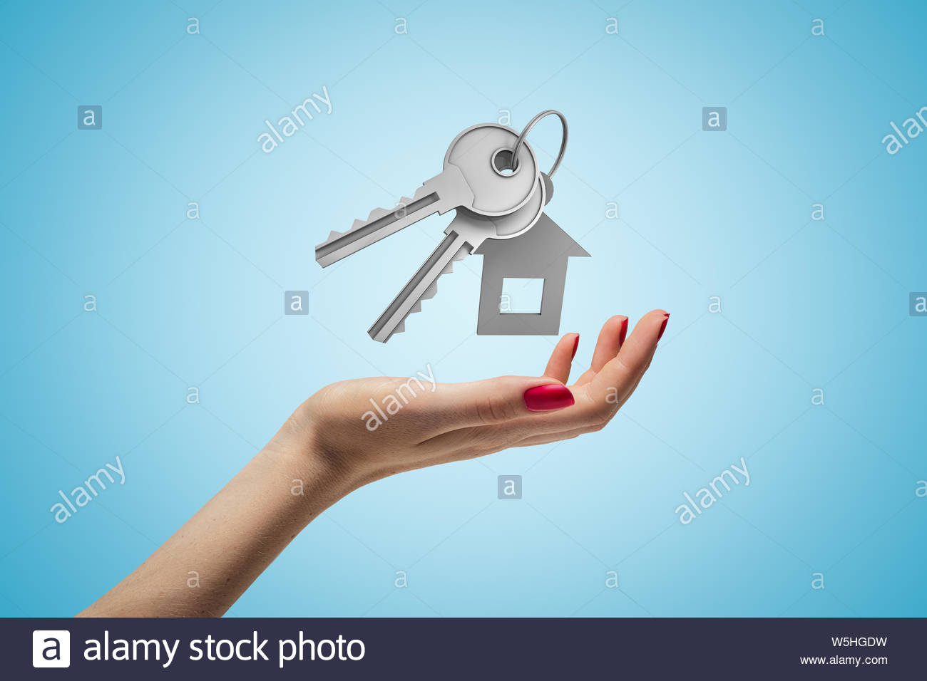 Free download Female hand holding silver key and a house shape key fob ...