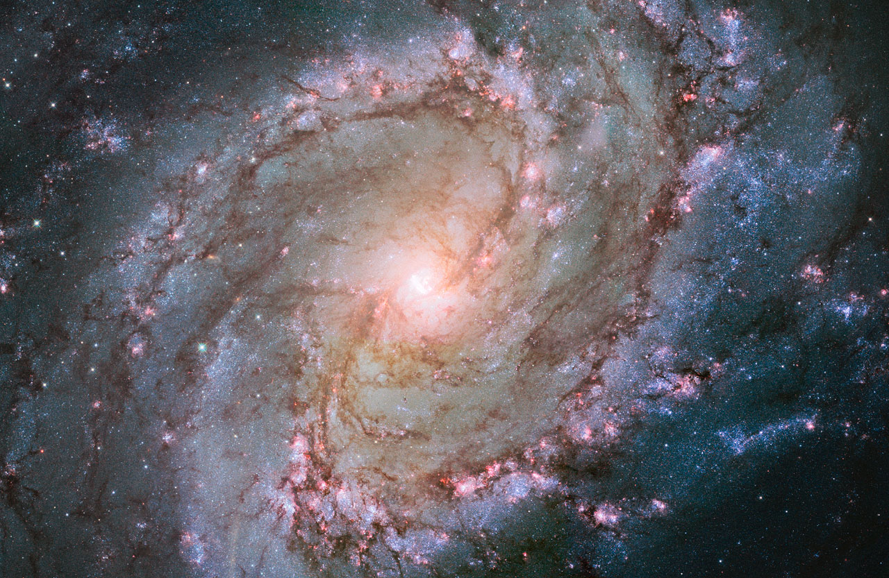 Hubble Of Barred Spiral Galaxy Messier Esa