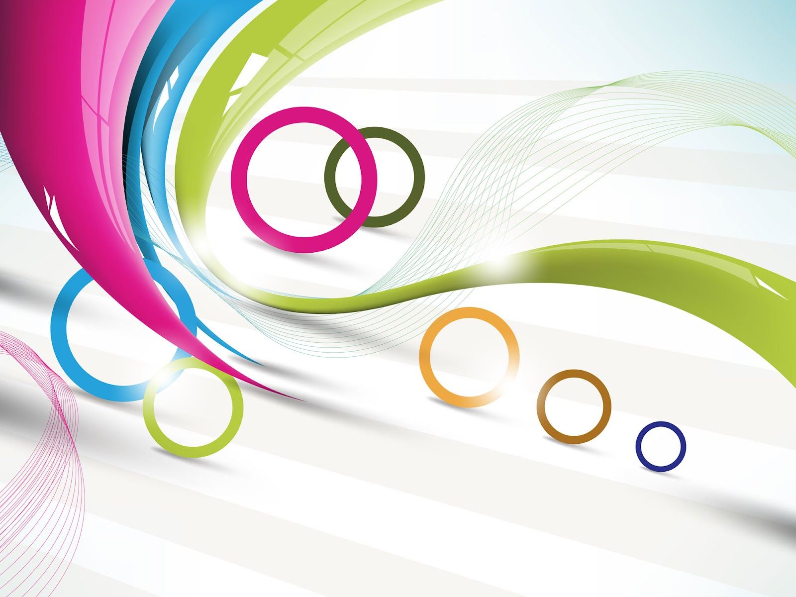 Abstract Circles Vector Background