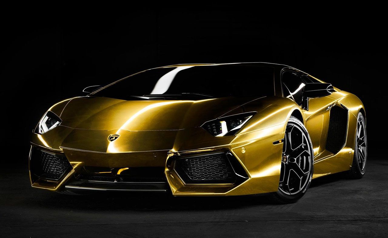 Gold Lamborghini Wallpaper Top