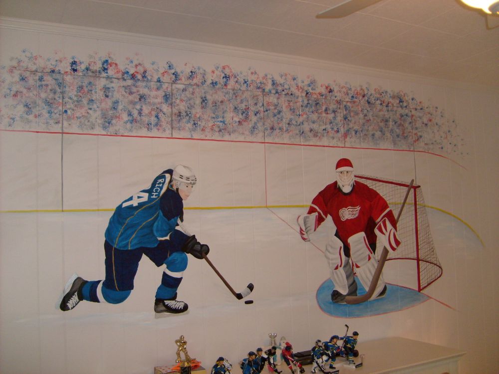 Hockey Mural From Wall Murals Is A Fabulous Pictures