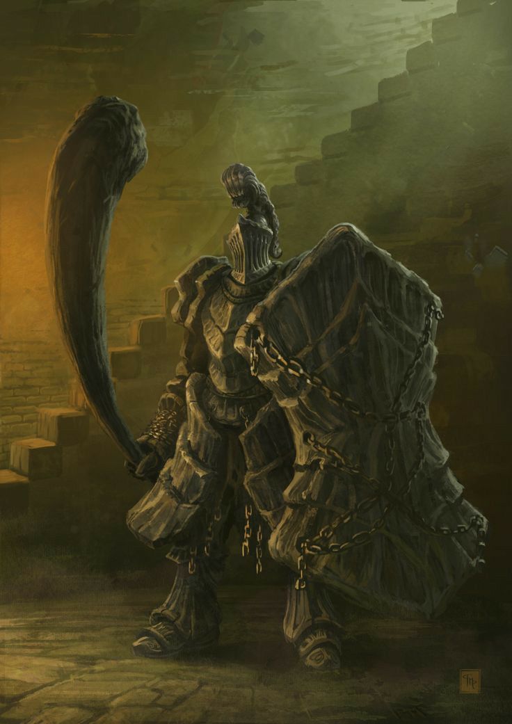 The Warrior In Tower Dark Souls Art Havel