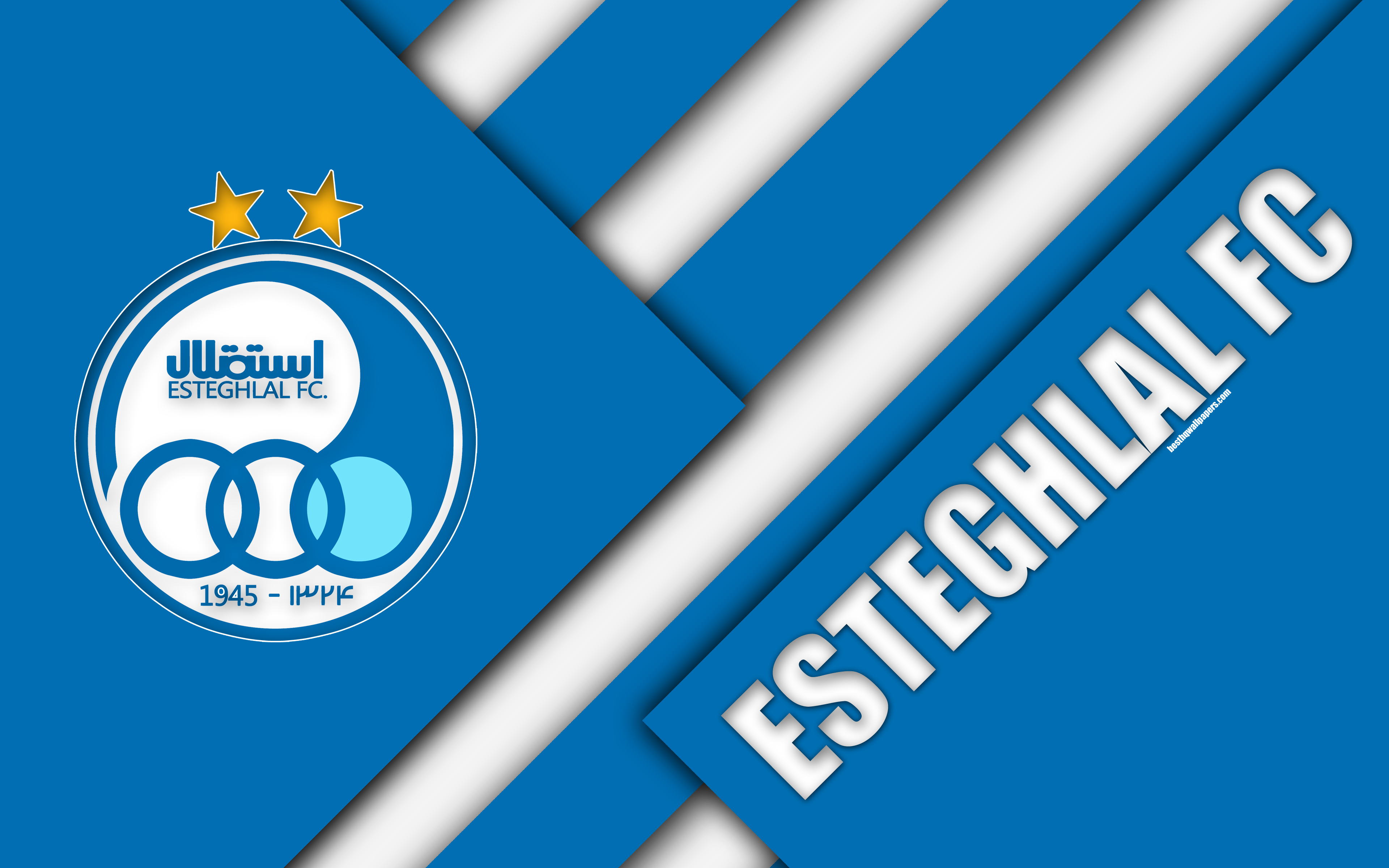Wallpaper Esteghlal Fc 4k Iranian Football Club Logo