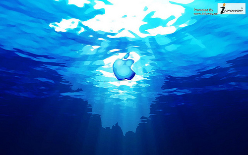 Apple In Water Wallpaper Photo Sharing