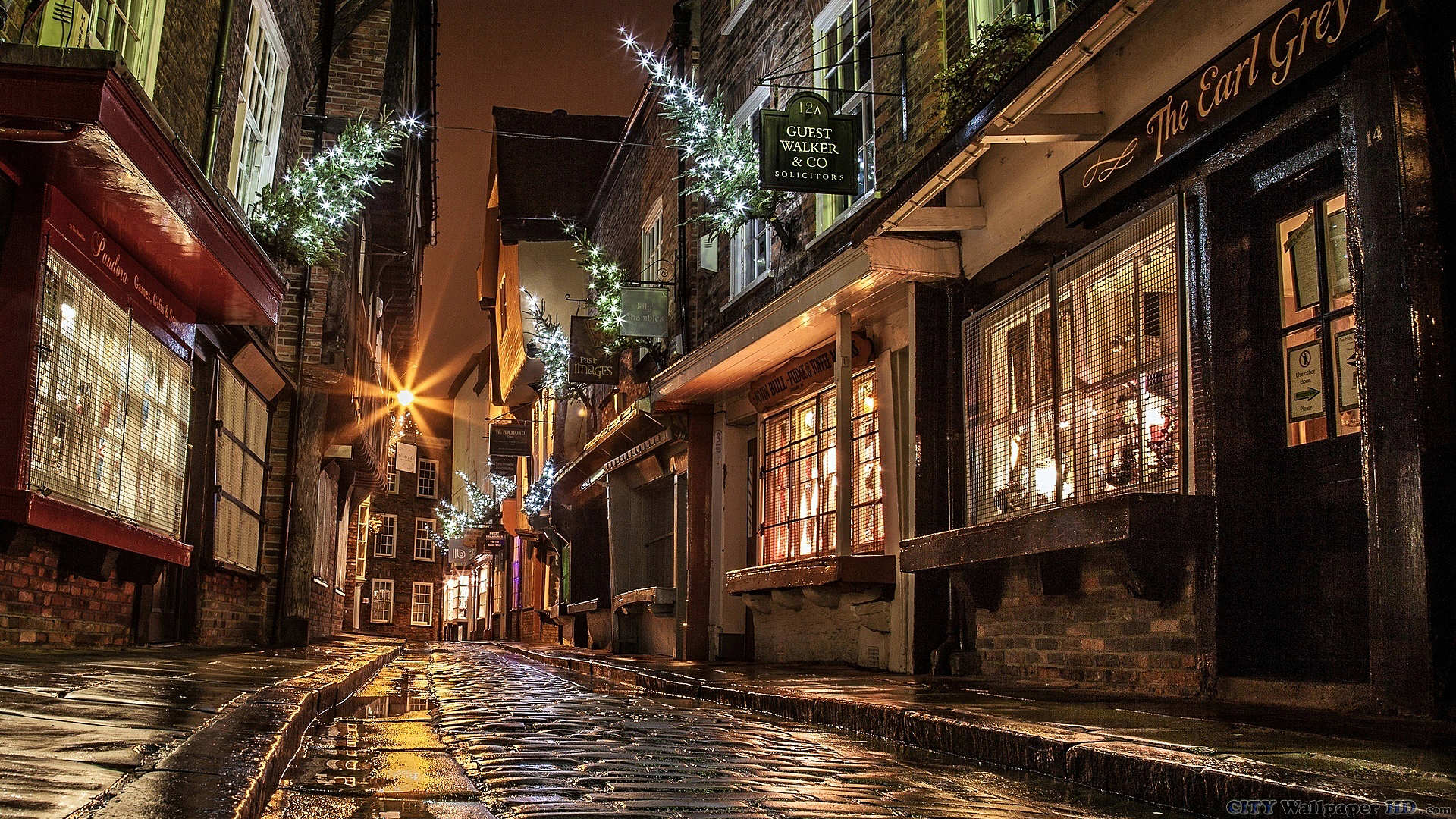 Fondos De Escritorio Calle Navidad Ciudades Wallpaper HDr