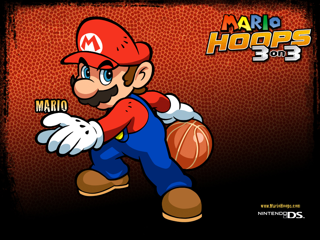 Mario Hoops On Super Bros Wallpaper