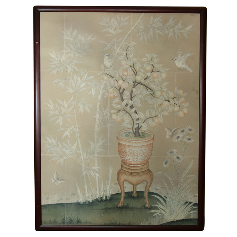 Chinoiserie Chic Framed Chinoiserie Wallpaper Panels 768x768