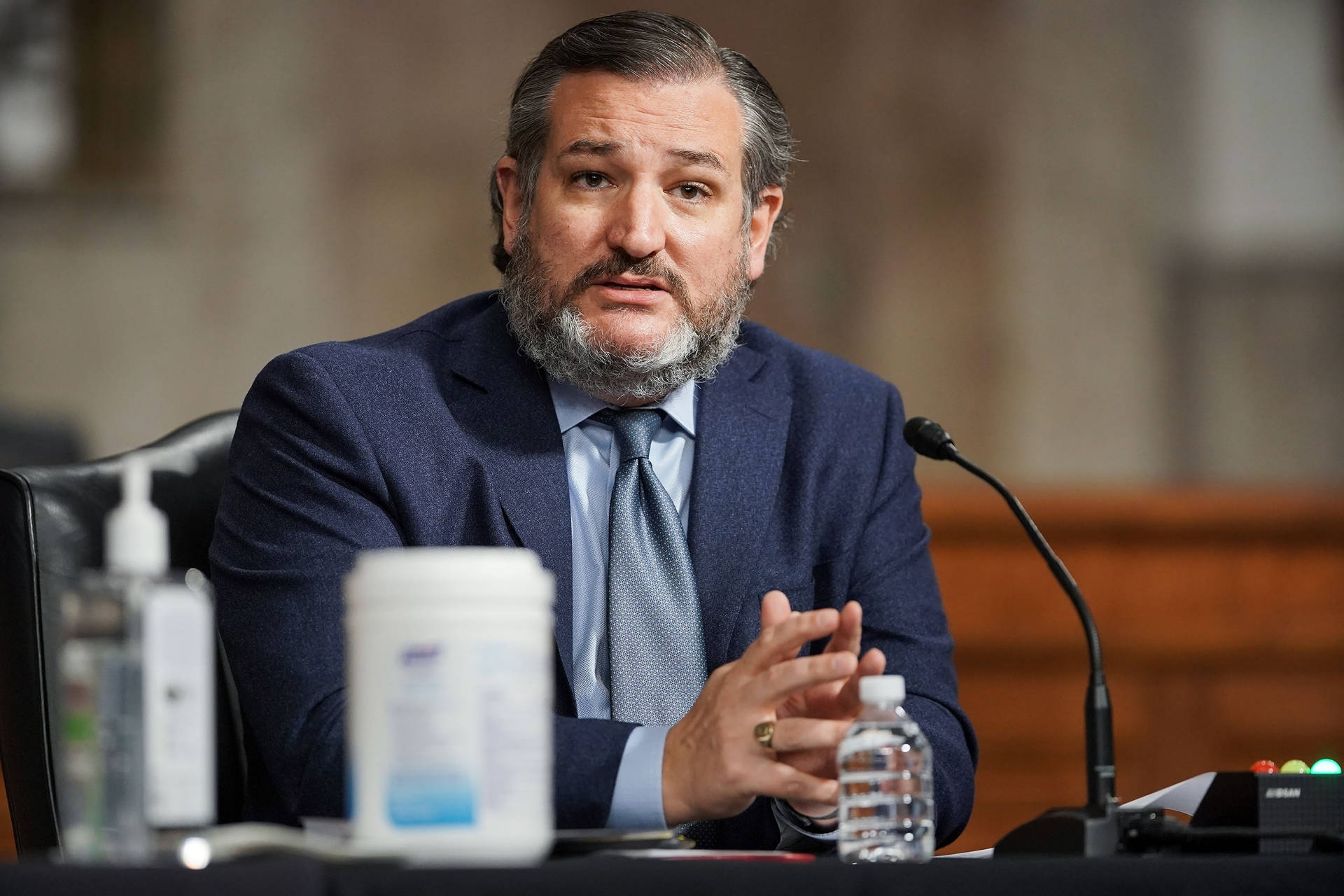 Ted Cruz With Blurred Wallpaper