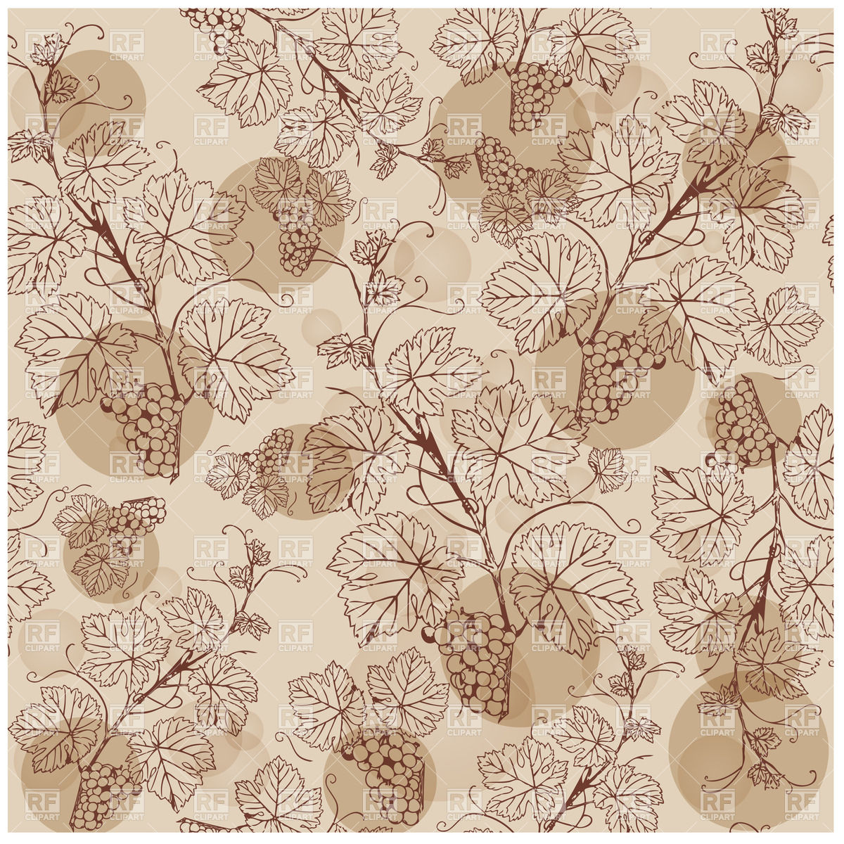 Seamless Brown Background With Grapevine Background Textures