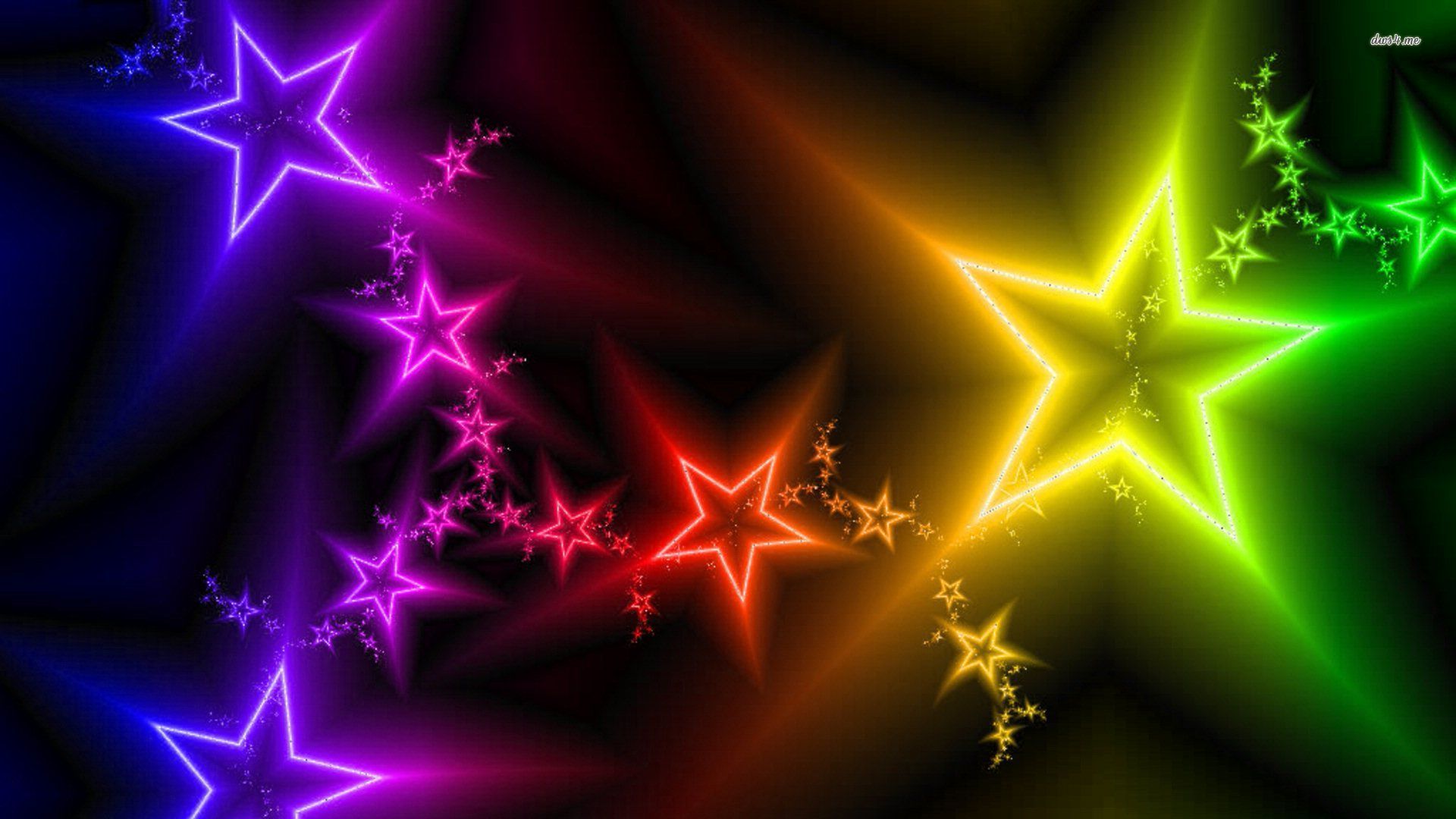 Colorful Stars Wallpaper