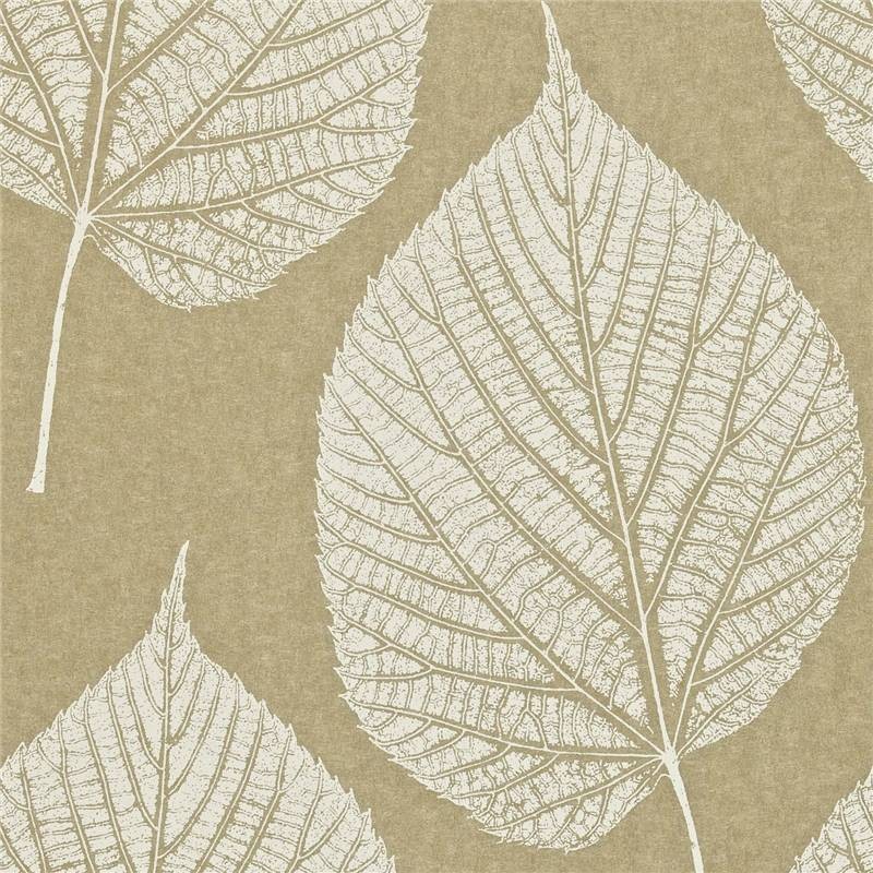 Gold Cream Leaf Momentum Harlequin Wallpaper