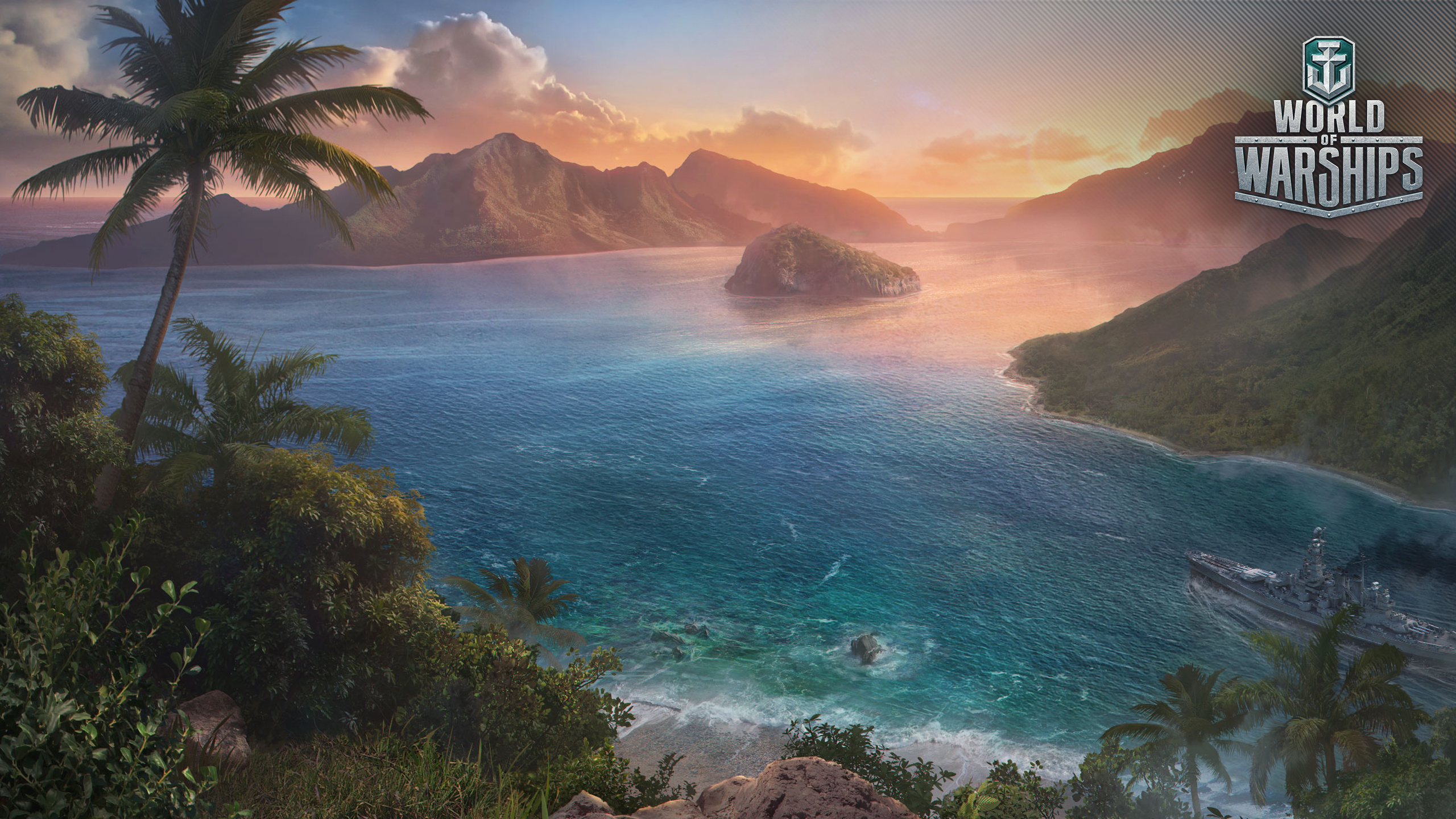 Image World Of Warship Solomon Islands Mountains Games