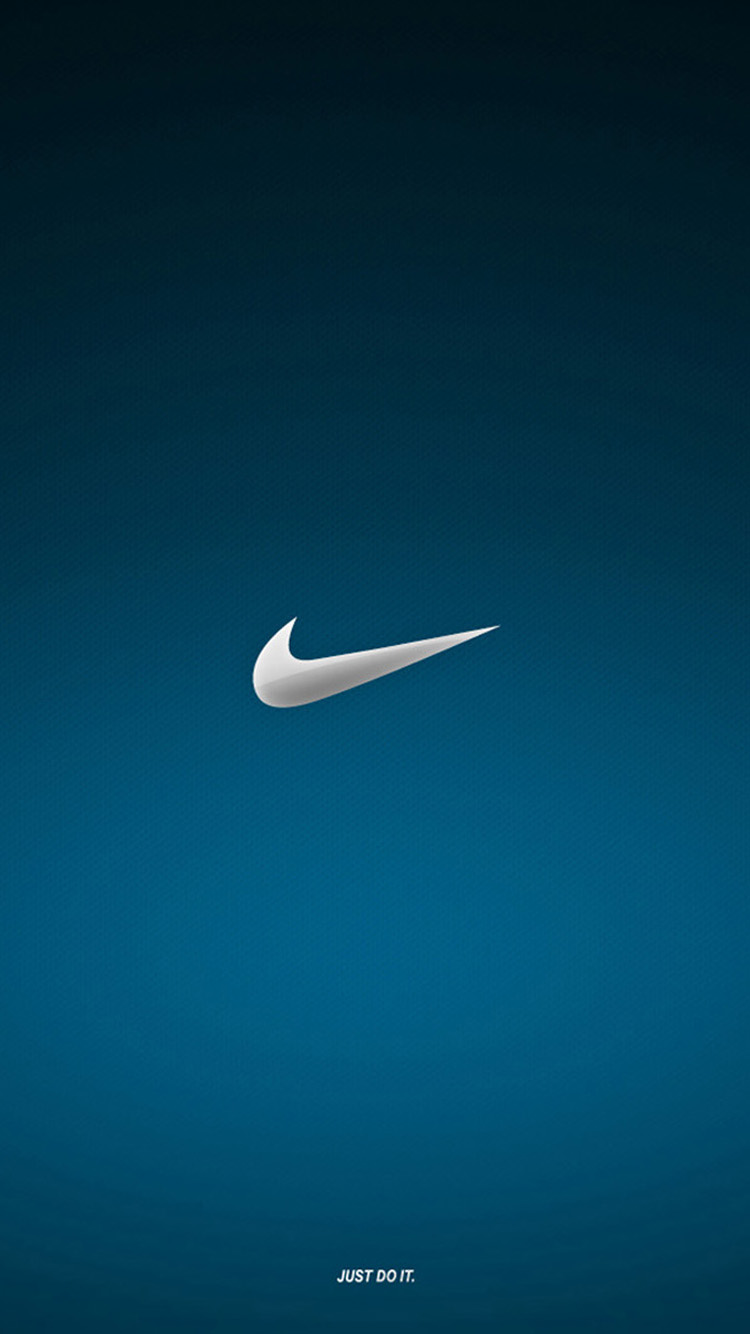 Nike Blue Logo iPhone Wallpaper HD For