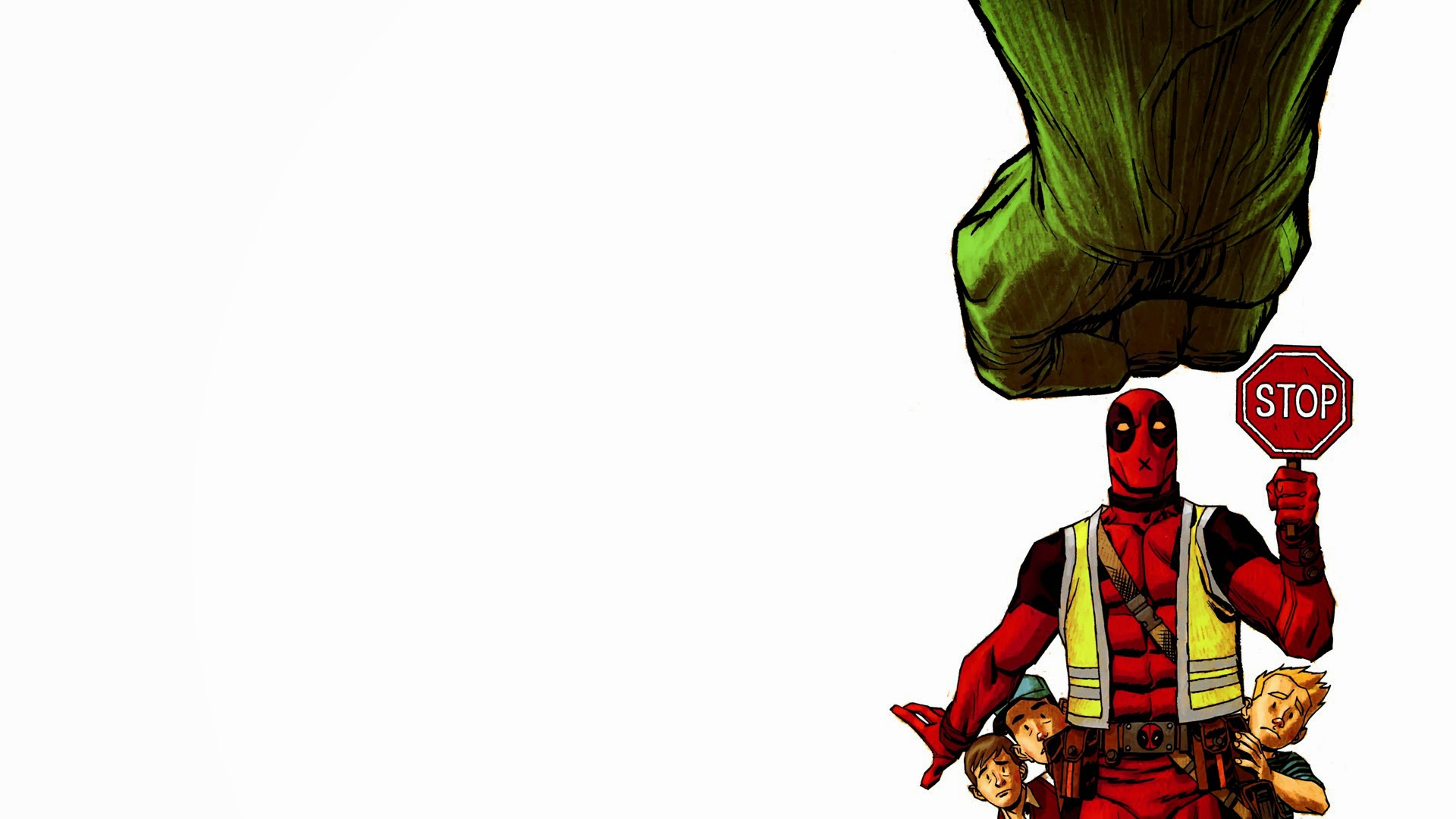 Deadpool Stopping Hulk Marvel Ics HD Wallpaper A79