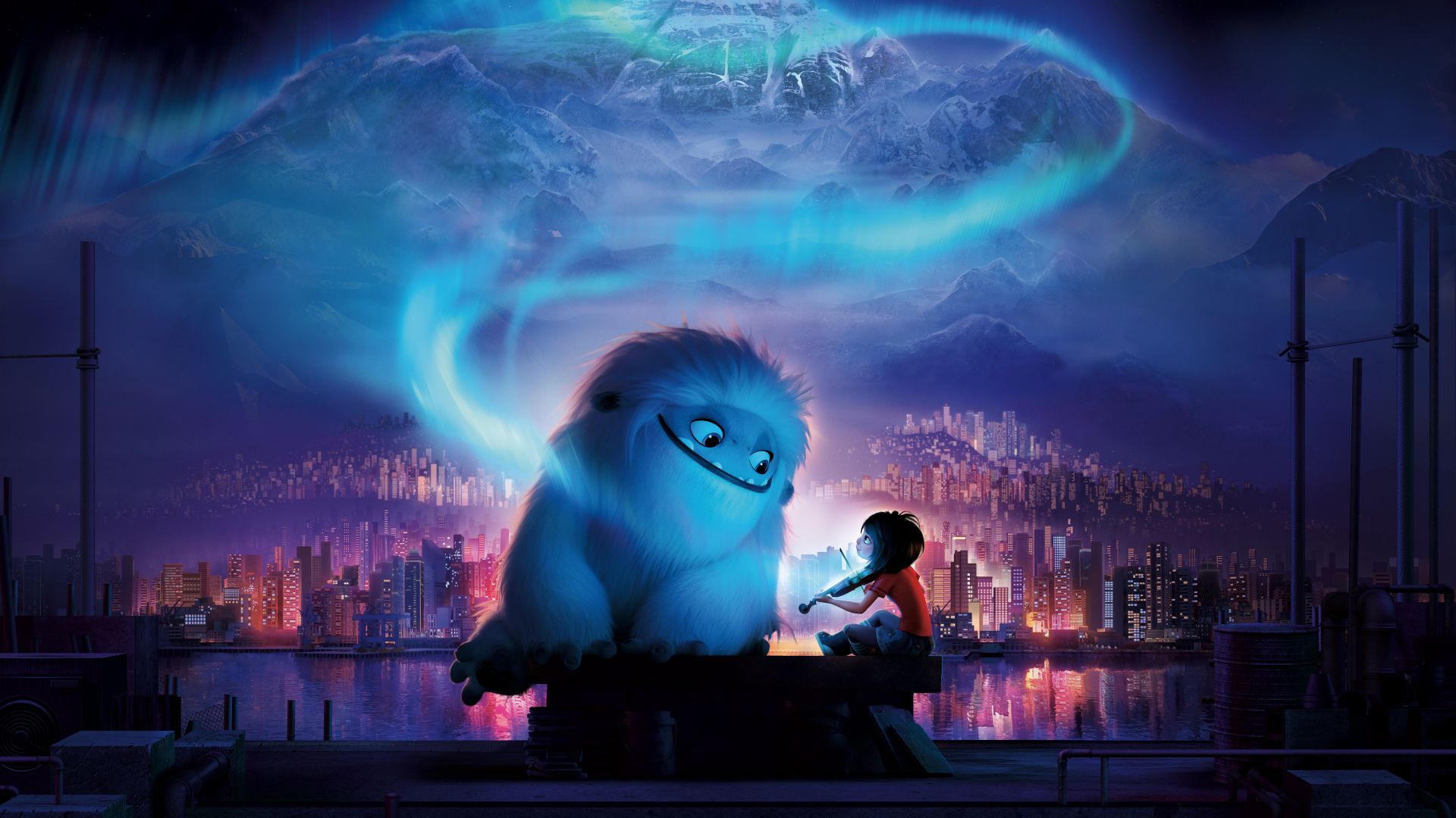 Abominable Yeti And Boy Animation Movie Wallpaper HD Image