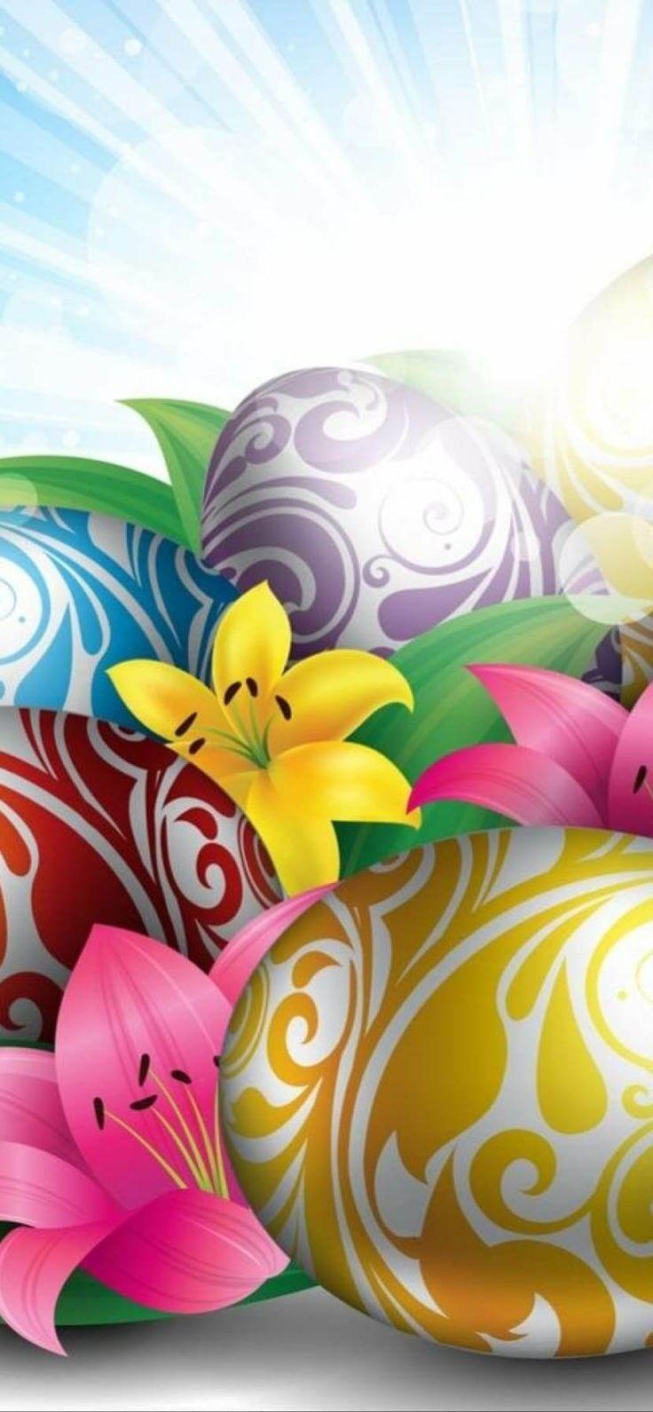 4K Happy Easter Wallpapers iPhone 13 pro max Backgrounds Easter