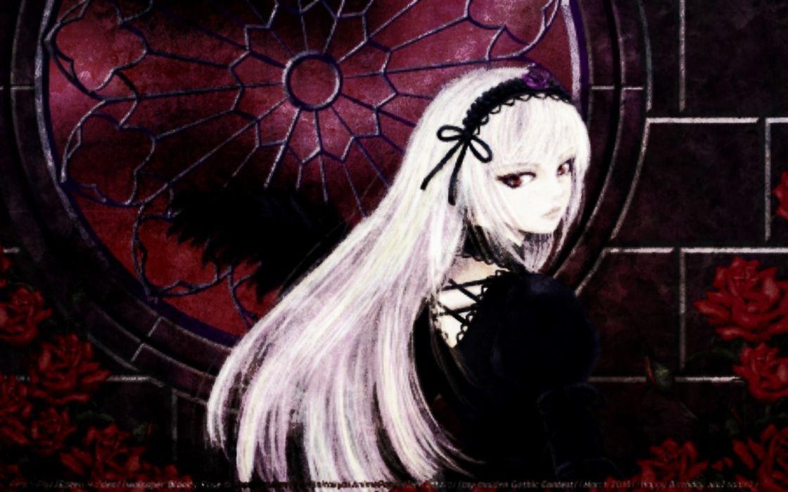 Gothic Goth Anime Window Roses Edit Wallpaper