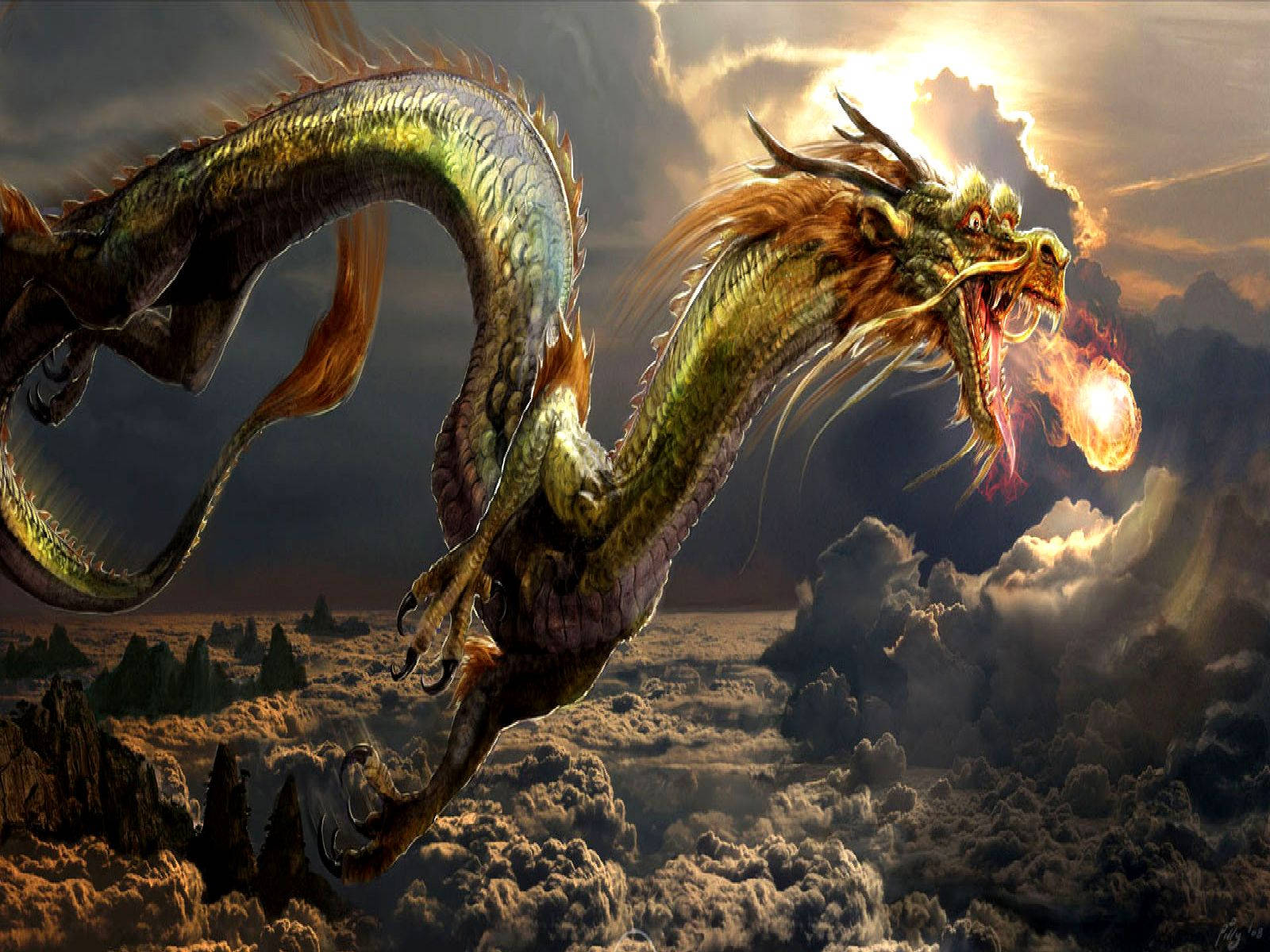 Japanese Dragon Wallpaper