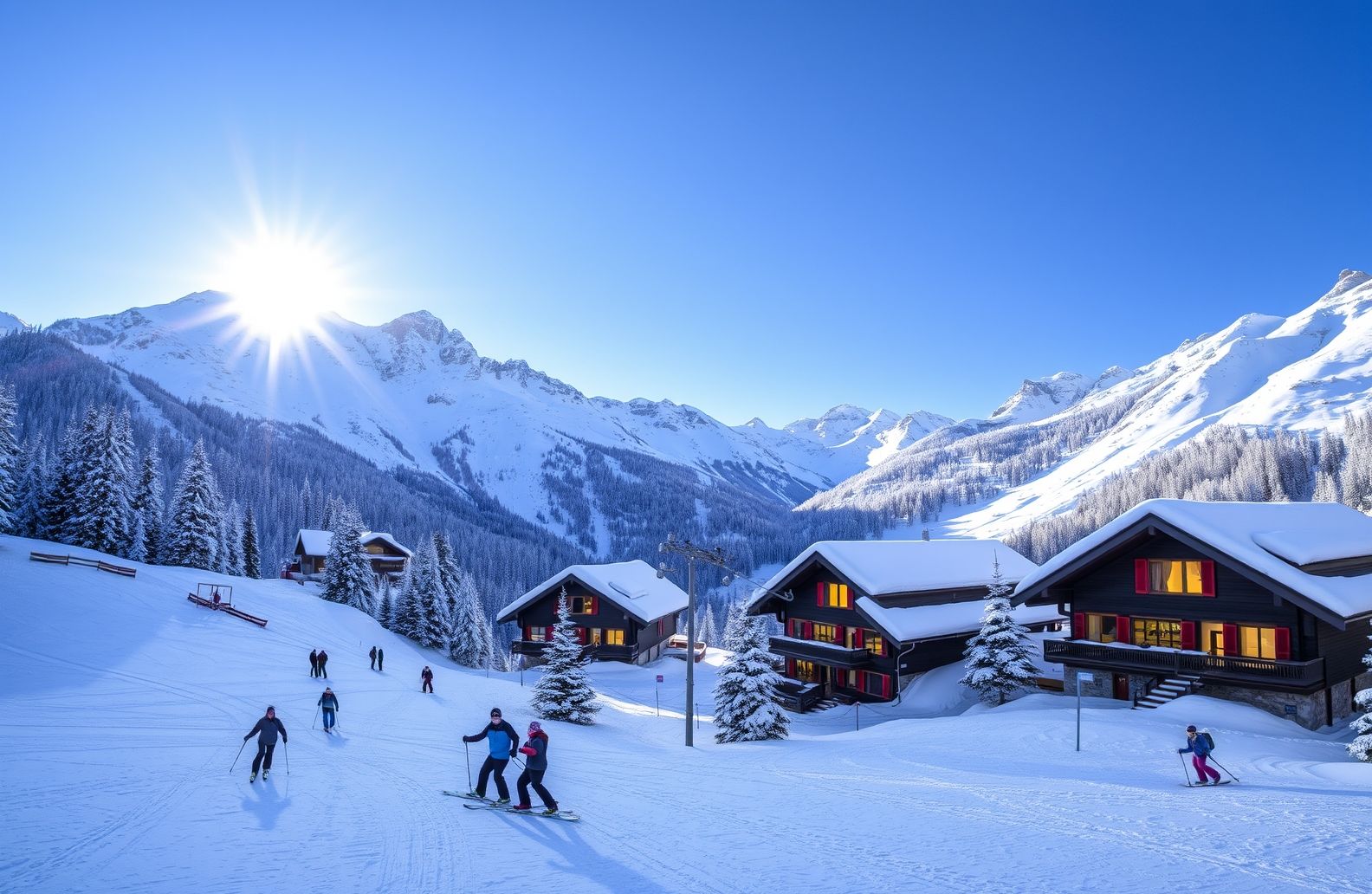Ski Resort Wallpaper