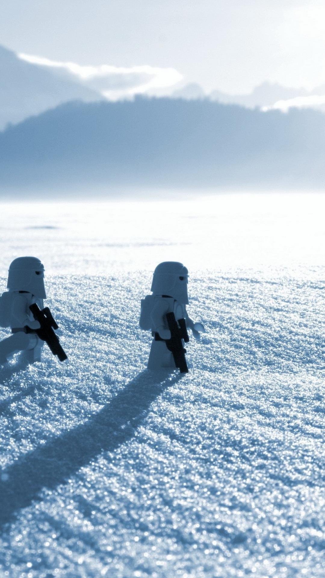 Close Up Snow Minimalistic Stormtroopers Humor Legos Snowtroopers Toys