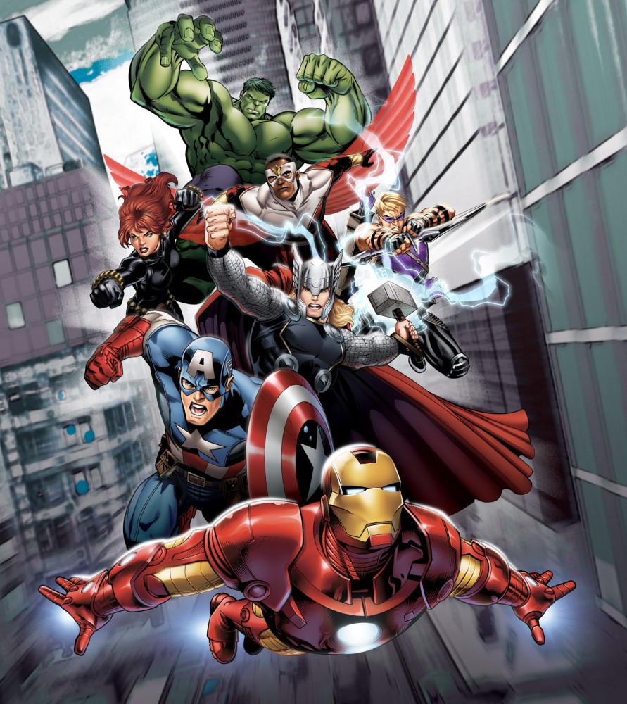 Wall Mural Wallpaper Marvel The Avengers Iron Man Hulk Thor Photo