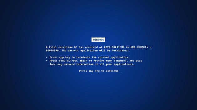 Daily Wallpaper Blue Screen Of Death I Like To Waste My Time