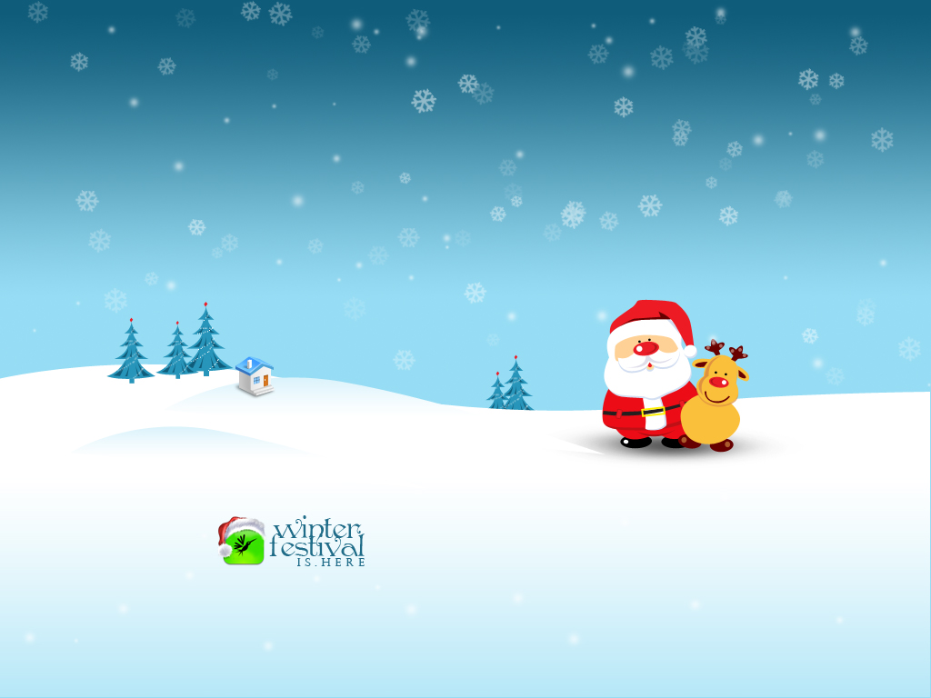 Celebrate A Blessed Christmas Season With Our Winter Wallpaper