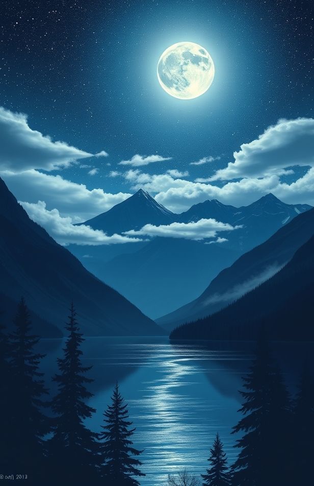 Mountain Night Wallpaper