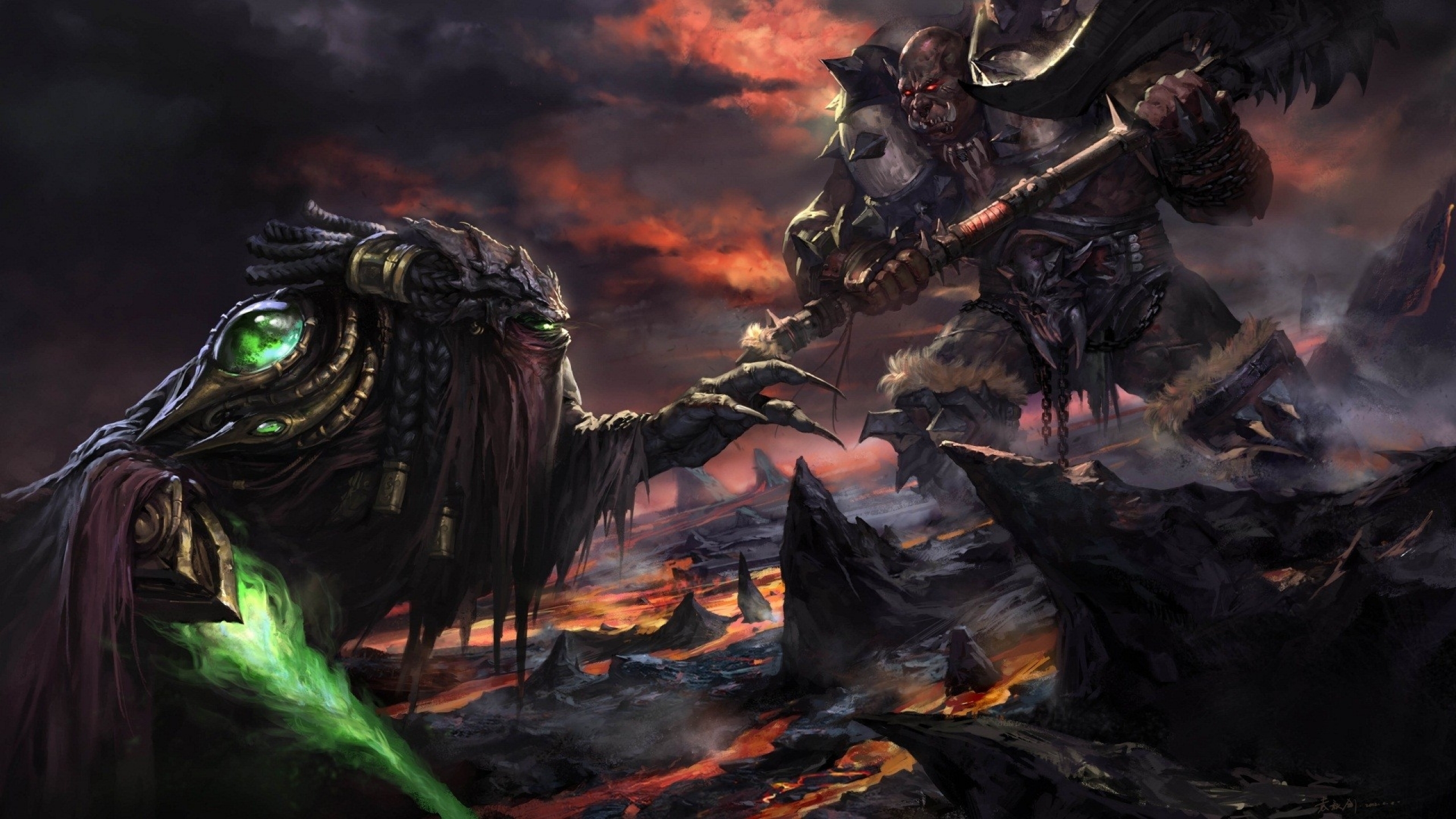World Of Warcraft Garrosh Hellscream Starcraft Ii Wallpaper