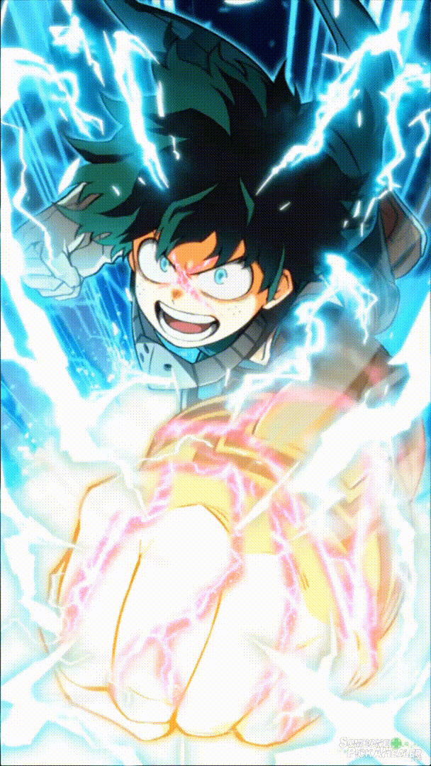 Deku Smash Hero Wallpaper Anime Art