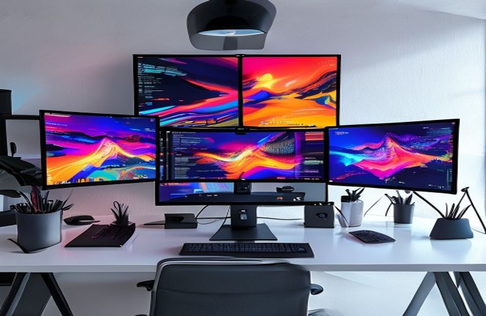 Stacked Monitor Wallpaper