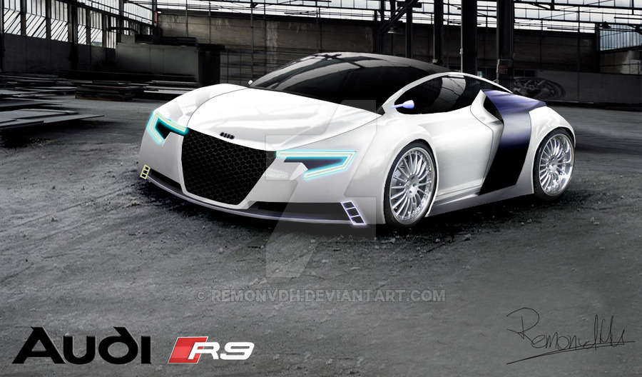 Audi R9 Rendering White By Remonvdh
