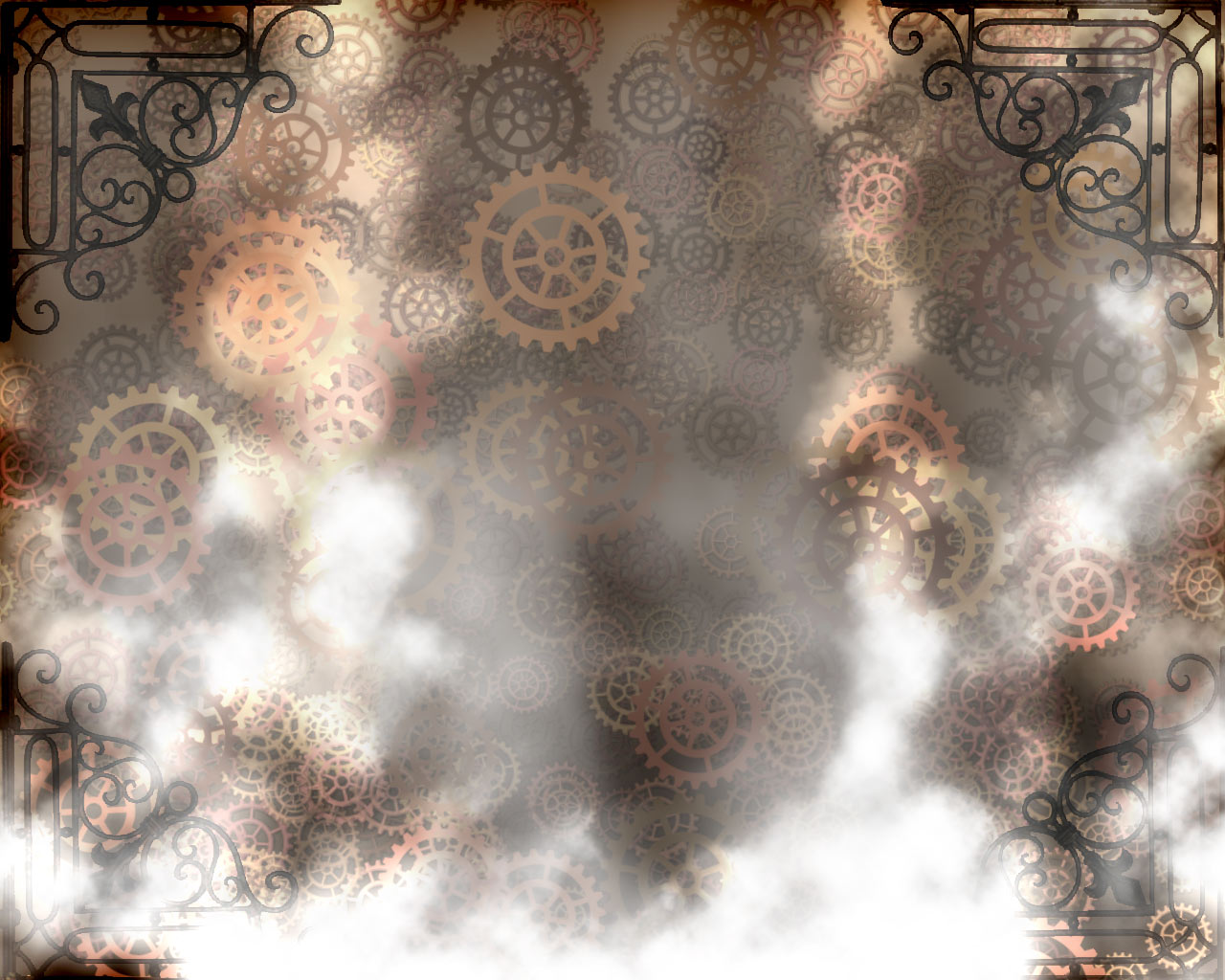 Steampunk Gears Wallpaper HD