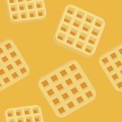 Medium Breakfast Waffles Wallpaper Greencouchstudio