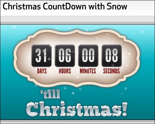 Christmas Countdown Clock Wallpaper Animated