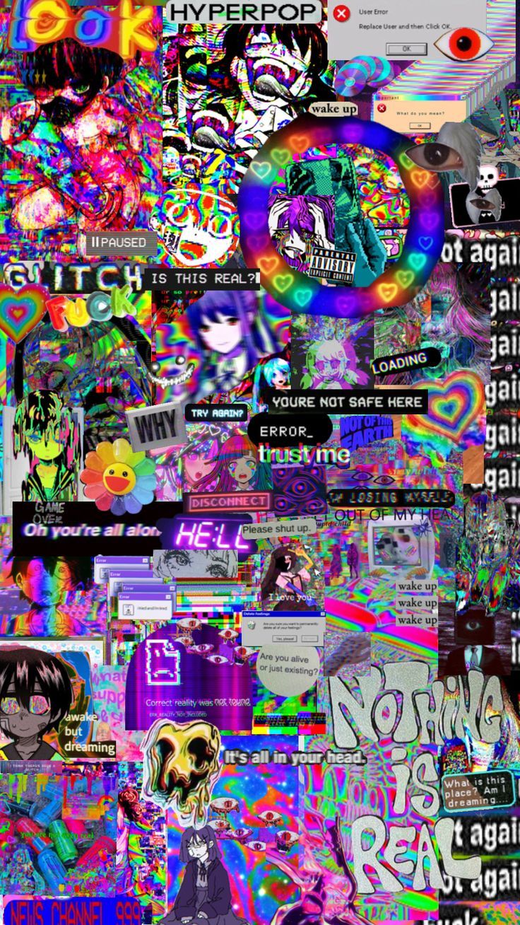 Glitchcore Aesthetic Wallpaper