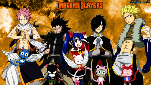 Image Of Fairy Tail Dragon Slayers For Desktop Background