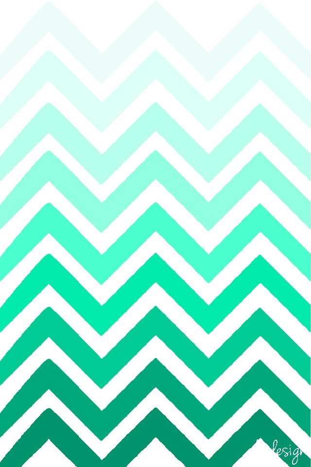 Ombre Stripes Mint Green Wallpaper iPhone Andesign
