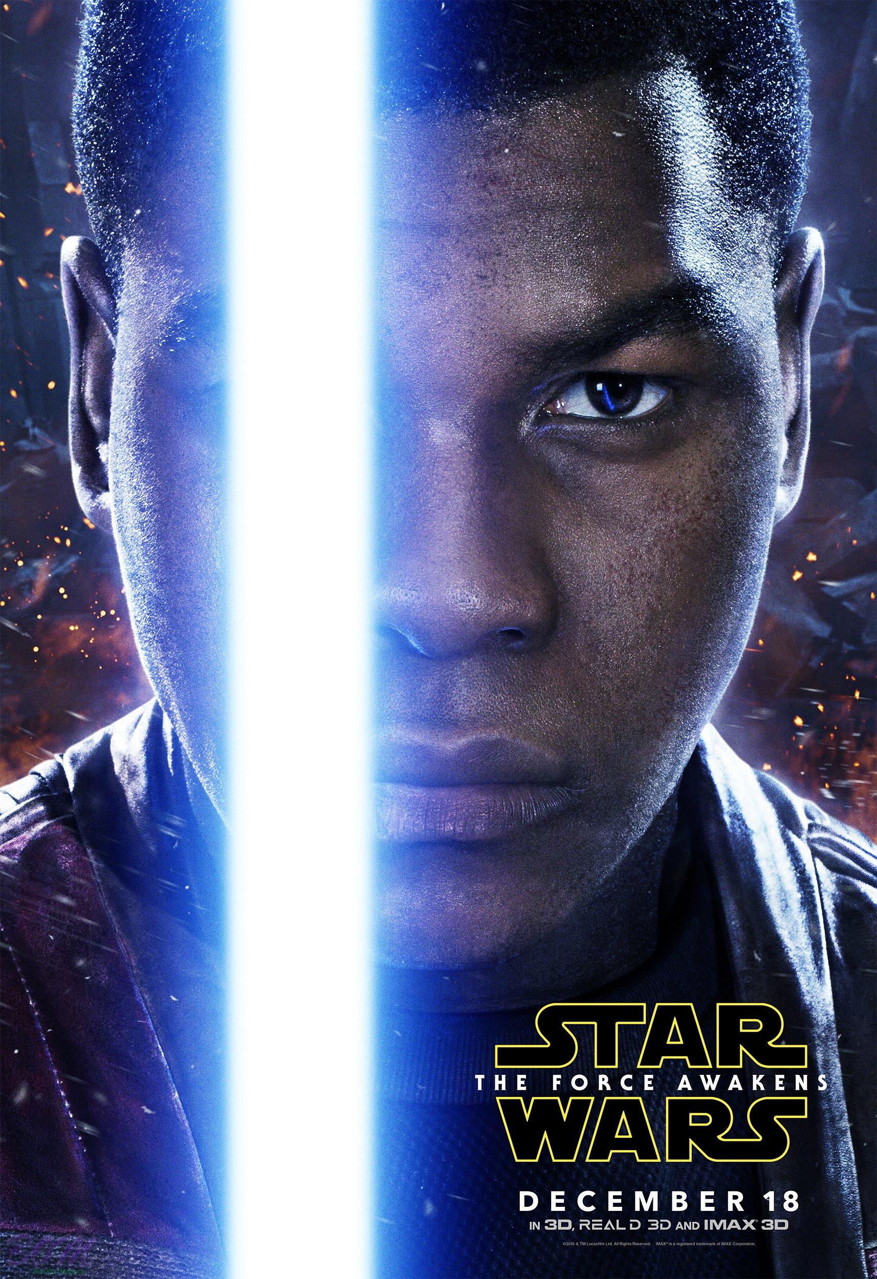Star Wars The Force Awakens New Finn Poster Boxofficemovies In