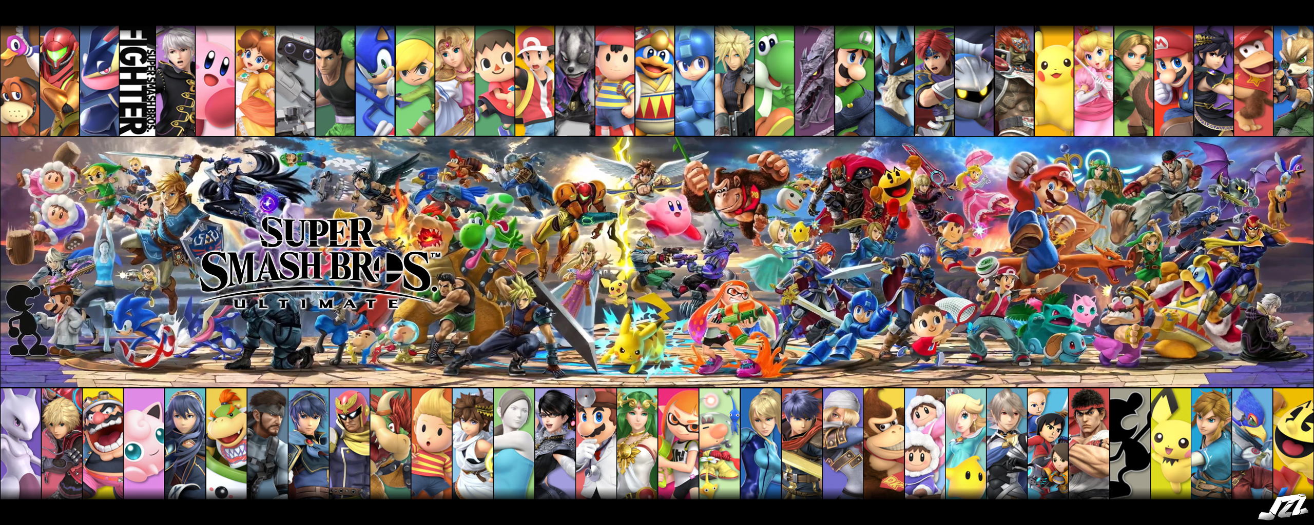 Super Smash Bros Ultimate Dual Monitor Background By