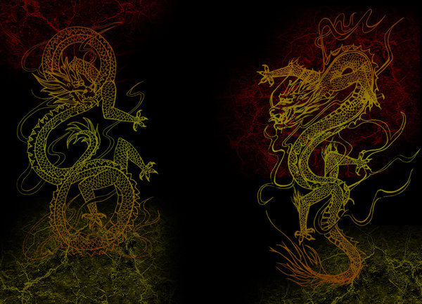 Awsome Background Wallpaper Chinese Dragon