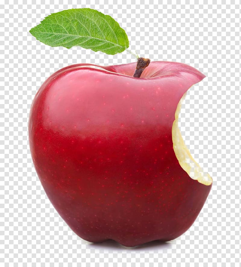 Apple Fruit Crumble Food Bite Red Transparent