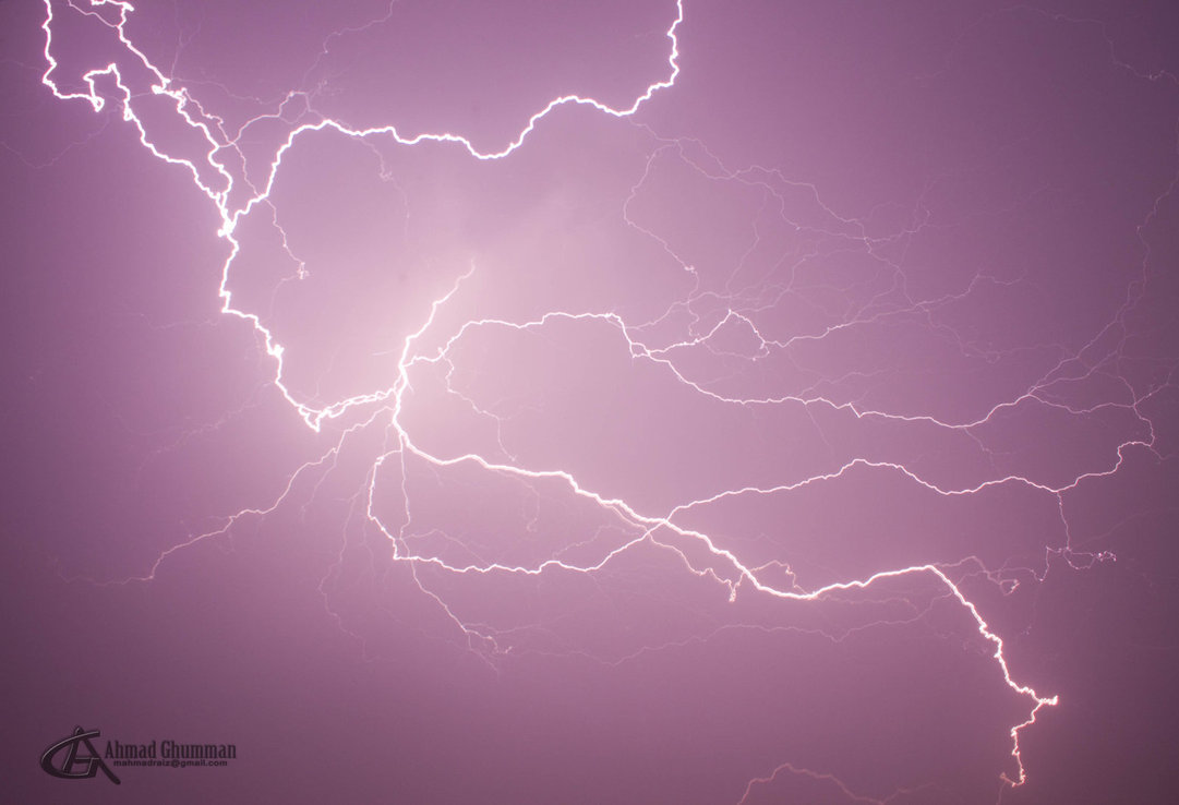 Pin Purple Lightning Weather Wallpaper Image Featuring