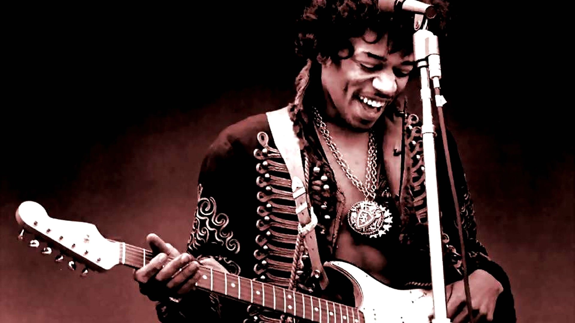 Jimi Hendrix Hard Rock Classic Blues Guitar Wallpaper