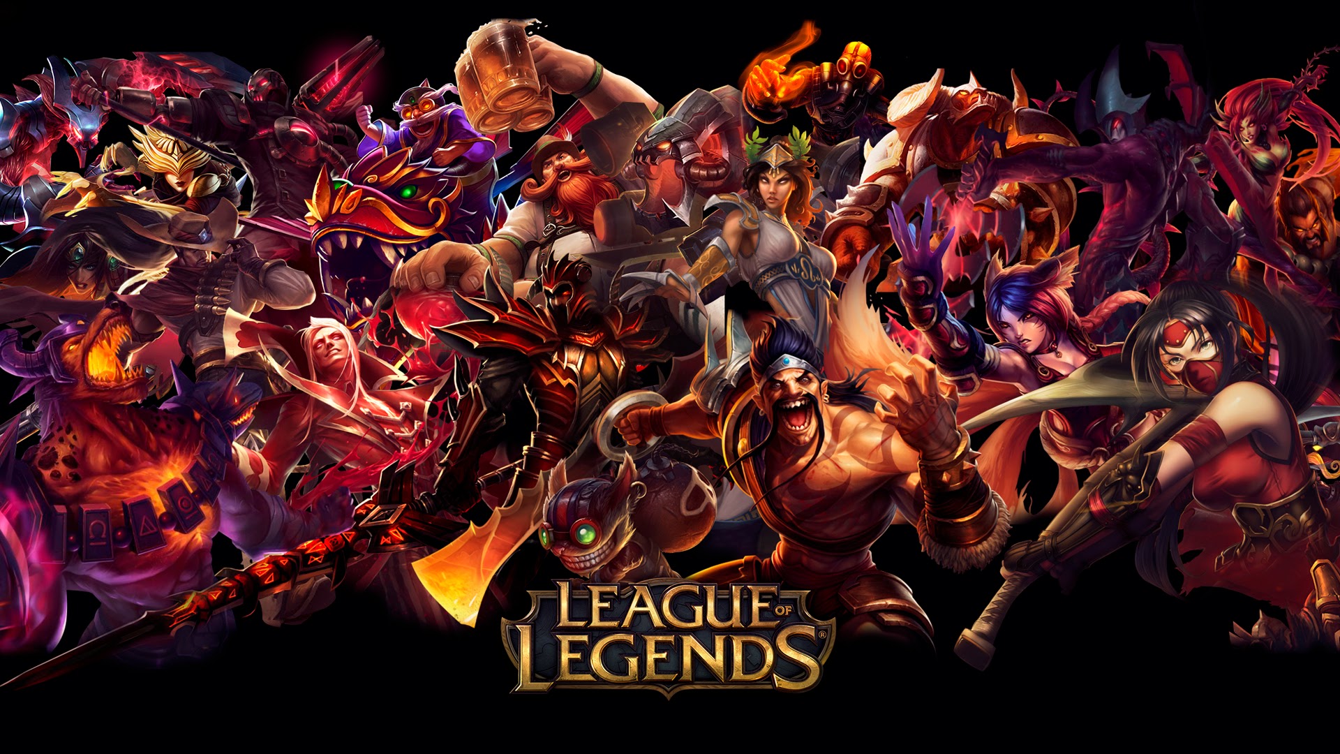 League Of Legends Red Hd Wallpaper Background Lol Champion