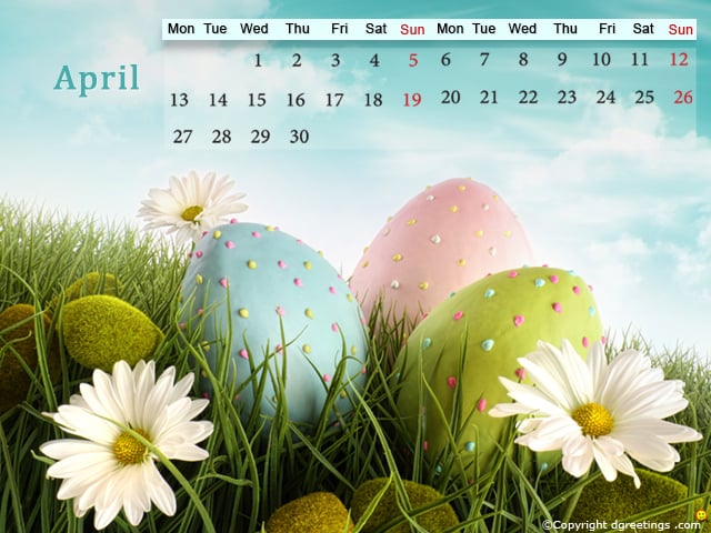 April Calendar 2015 640x480