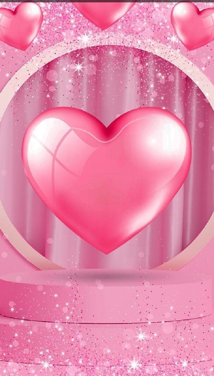 Anna Tevove On Tapety Srdie Ka Love Pink Wallpaper