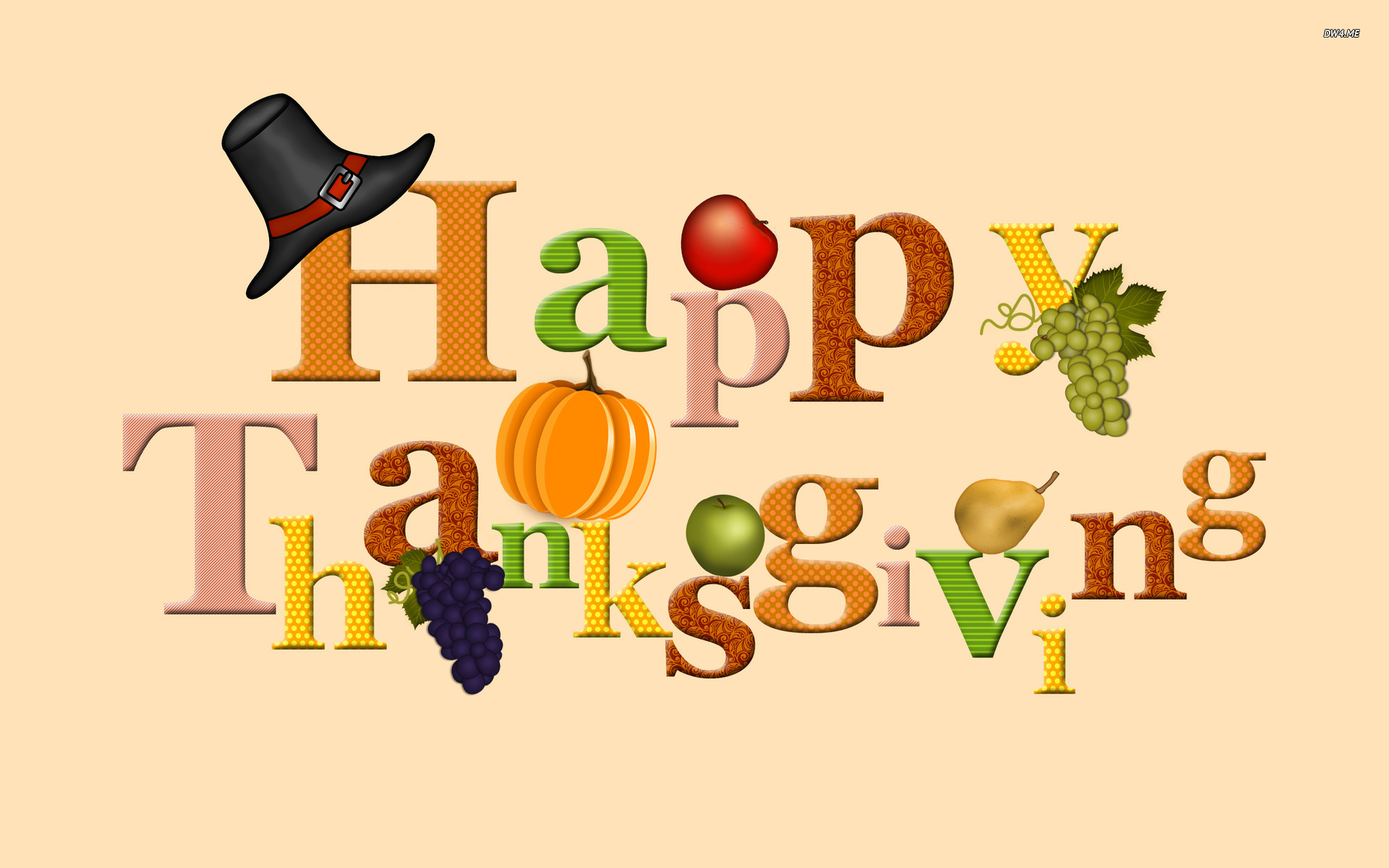 Free Holiday Wallpapers For Desktop   Happy Thanksgiving Computer 1920x1200