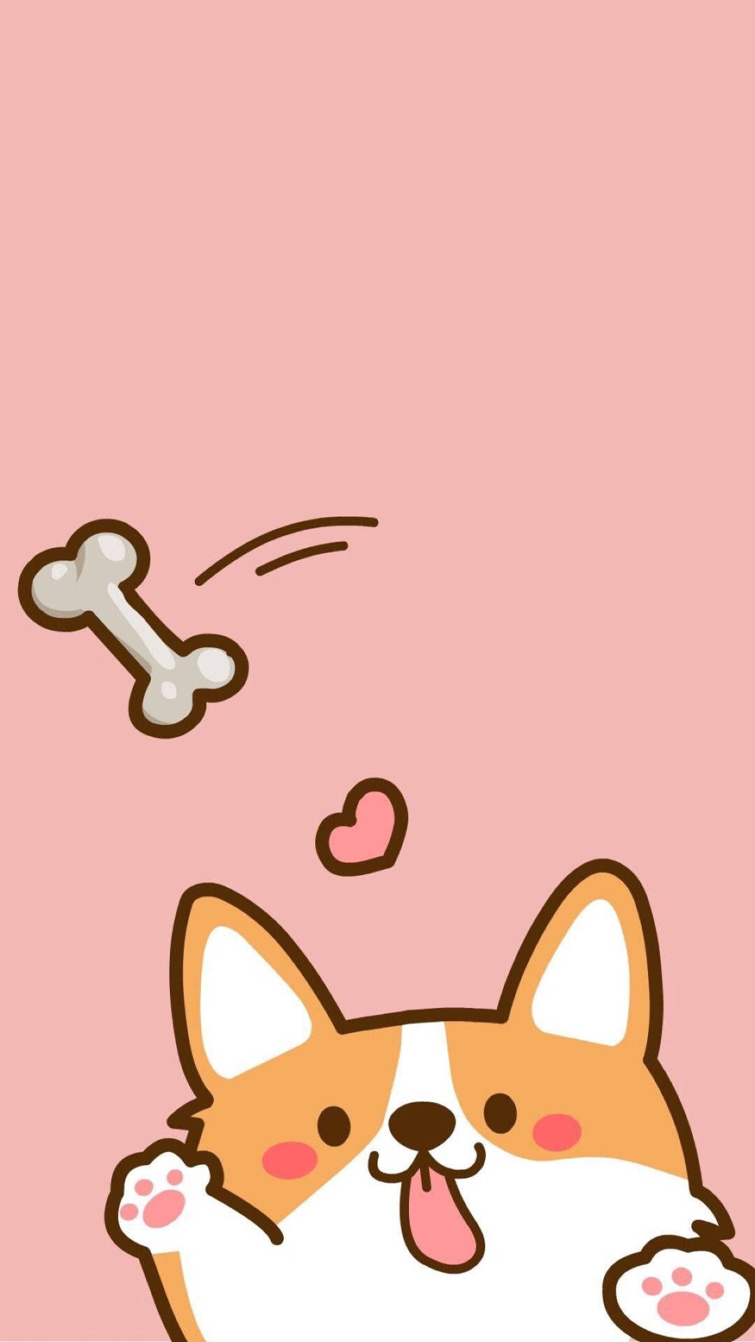 Pink Dog Wallpaper